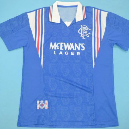 Shirt Front, Rangers 1996-1997 Home Short-Sleeve