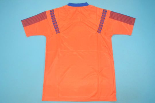 Shirt Back Blank, Barcelona 1991-1992 Away Orange Short-Sleeve