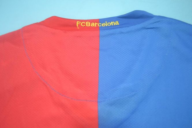 Shirt Collar Back, Barcelona 2006-2007 Home Long-Sleeve