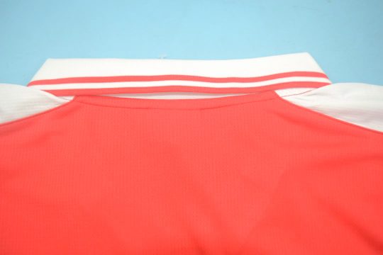 Shirt Collar Back, Denmark 1998 Home Red Short-Sleeve
