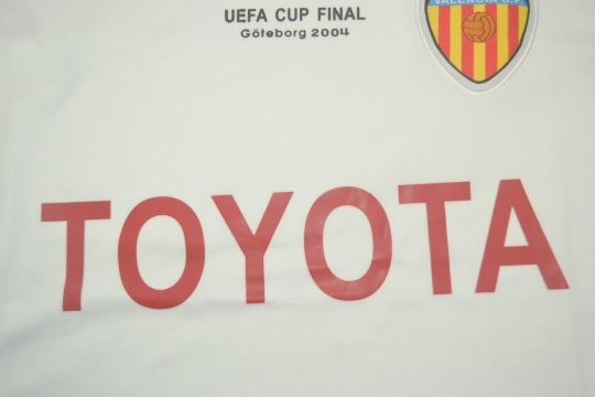 Shirt Toyota Imprint, Valencia 2003-2004 Home Short-Sleeve