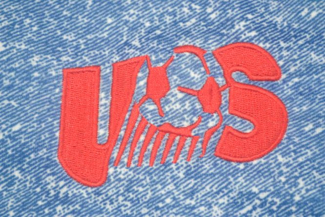 USA Logo, United States USA 1994 Away Denim Short-Sleeve