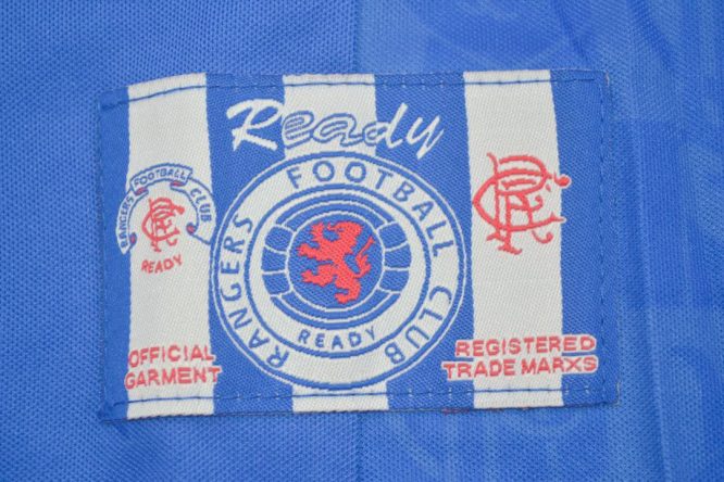 Shirt Rangers Small Emblem, Rangers 1996-1997 Home Short-Sleeve