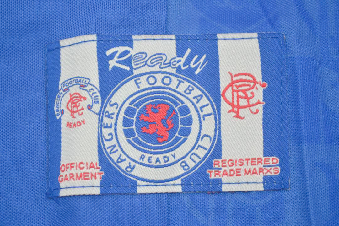 Glasgow Rangers 1994-1996 Home Short Sleeve Football Shirt [As worn by B.  Laudrup, Durie & McCoist]