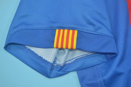 Shirt Sleeve Details, Barcelona 2006-2007 Home Short-Sleeve