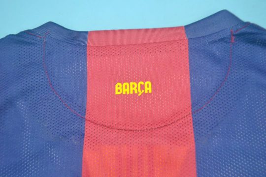 Shirt Collar Back, Barcelona 2014-2015 Home Short-Sleeve