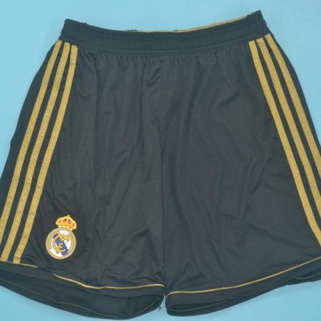 Shorts Front, Real Madrid 2011-2012 Away Black Shorts
