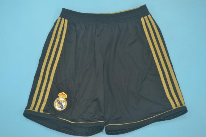 Shorts Front, Real Madrid 2011-2012 Away Black Shorts