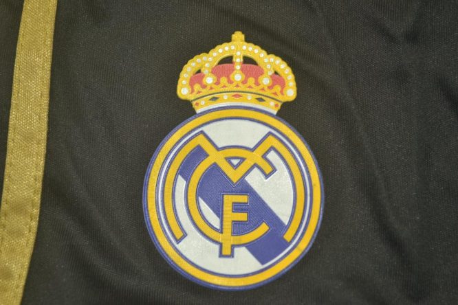 Shorts Real Madrid Logo, Real Madrid 2011-2012 Away Black Shorts