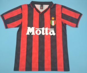 Shirt Front, AC Milan 1993-1994 Home Short-Sleeve