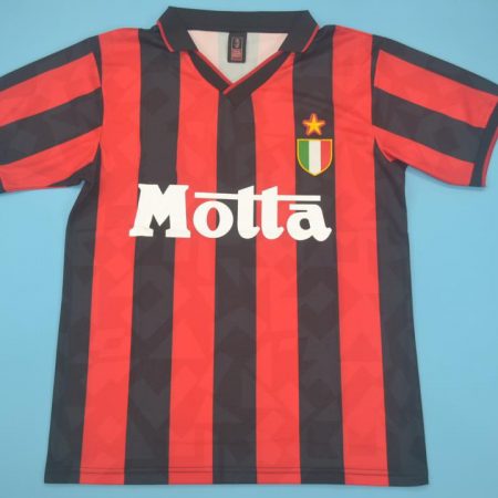 Shirt Front, AC Milan 1993-1994 Home Short-Sleeve