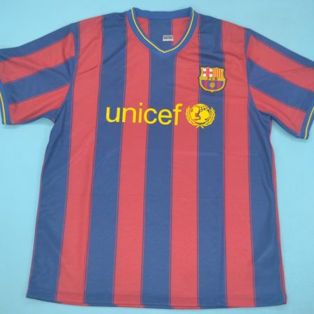 Shirt Front, Barcelona 2009-2010 Home Short-Sleeve