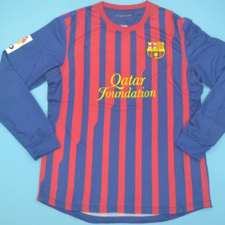 Shirt Front, Barcelona 2011-2012 Home Long-Sleve