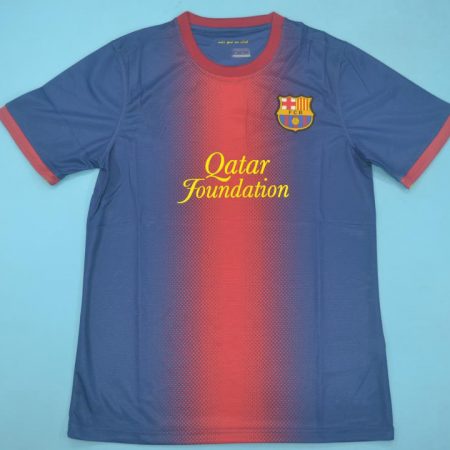 Shirt Front, Barcelona 2012-2013 Home Short-Sleeve