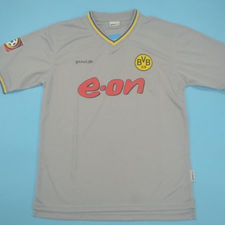Shirt Front, Borussia Dortmund 2000-2001 Away Gray Short-Sleeve