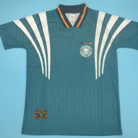 Shirt Front, Germany 1996-1998 Away Green Short-Sleeve