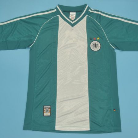 Shirt Front, Germany 1998 Away Green Short-Sleeve