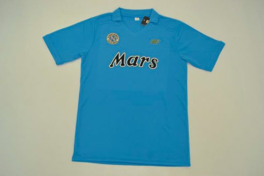Shirt Front, Napoli 1988-1989 Home Short-Sleeve Kit