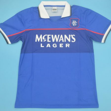 Shirt Front, Rangers 1997-1999 Home Short-Sleeve