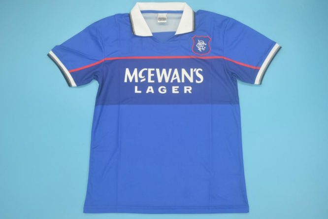 Shirt Front, Rangers 1997-1999 Home Short-Sleeve