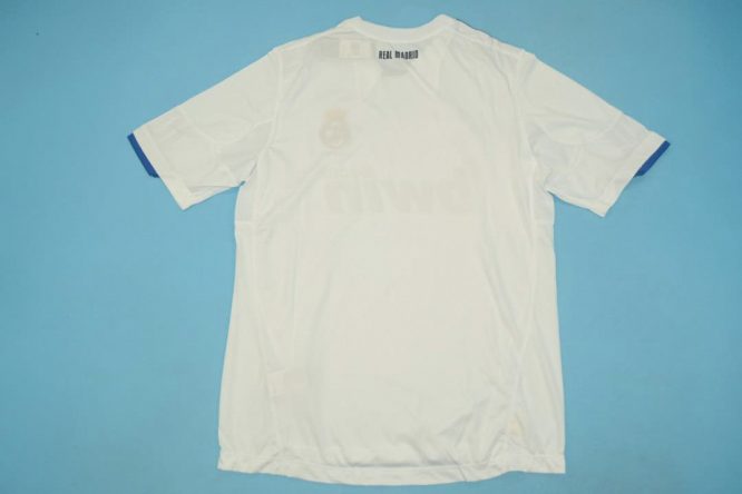 Shirt Back Blank, Real Madrid 2010-2011 Home Short-Sleeve Kit
