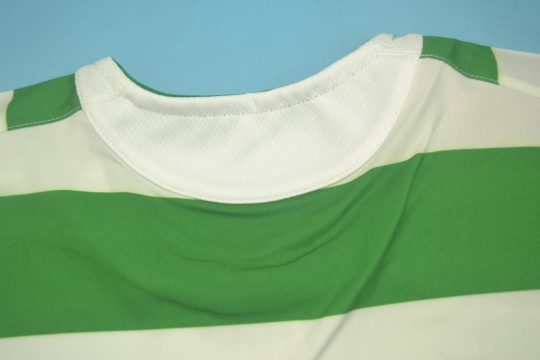 Shirt Collar Back, Celtic Glasgow 2005-2007 Home Short-Sleeve
