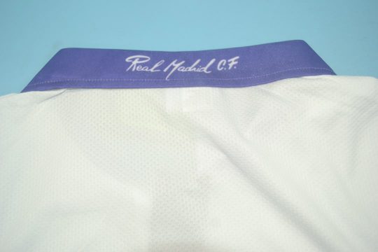 Shirt Collar Back, Real Madrid 1997-1998 Home Short-Sleeve