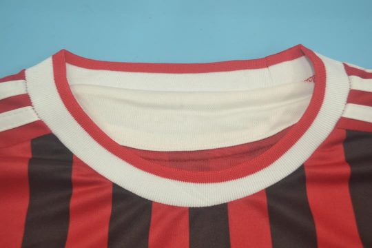Shirt Collar Front, AC Milan 2011-2012 Home Short-Sleeve