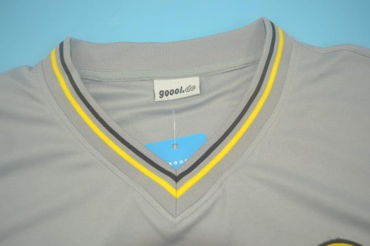 Shirt Collar Front, Borussia Dortmund 2000-2001 Away Gray Short-Sleeve