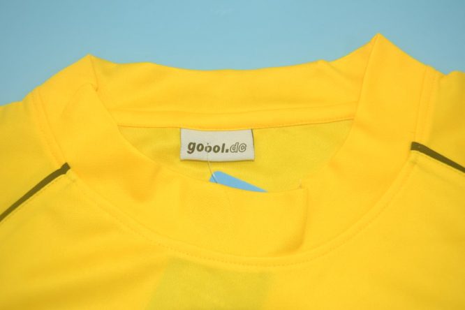 Shirt Collar Front, Borussia Dortmund 2001-2002 Home Short-Sleeve