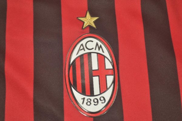 Shirt AC Milan Emblem, AC Milan 2011-2012 Home Short-Sleeve