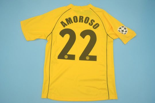 Amoroso Nameset, Borussia Dortmund 2001-2002 Home Short-Sleeve