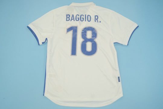 Baggio Nameset, Italy 1998 Away Short-Sleeve