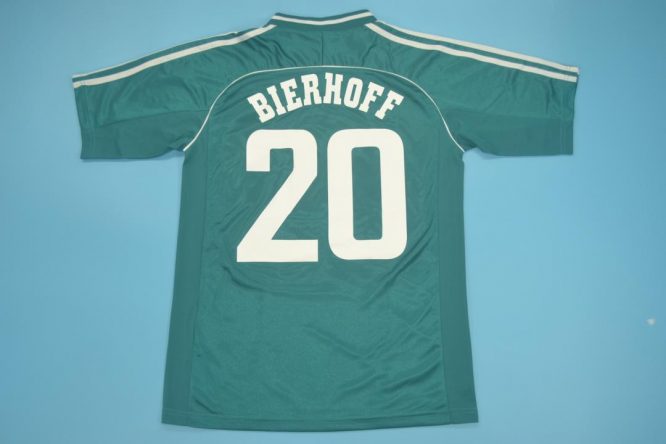 Bierhoff Nameset, Germany 1998 Away Green Short-Sleeve