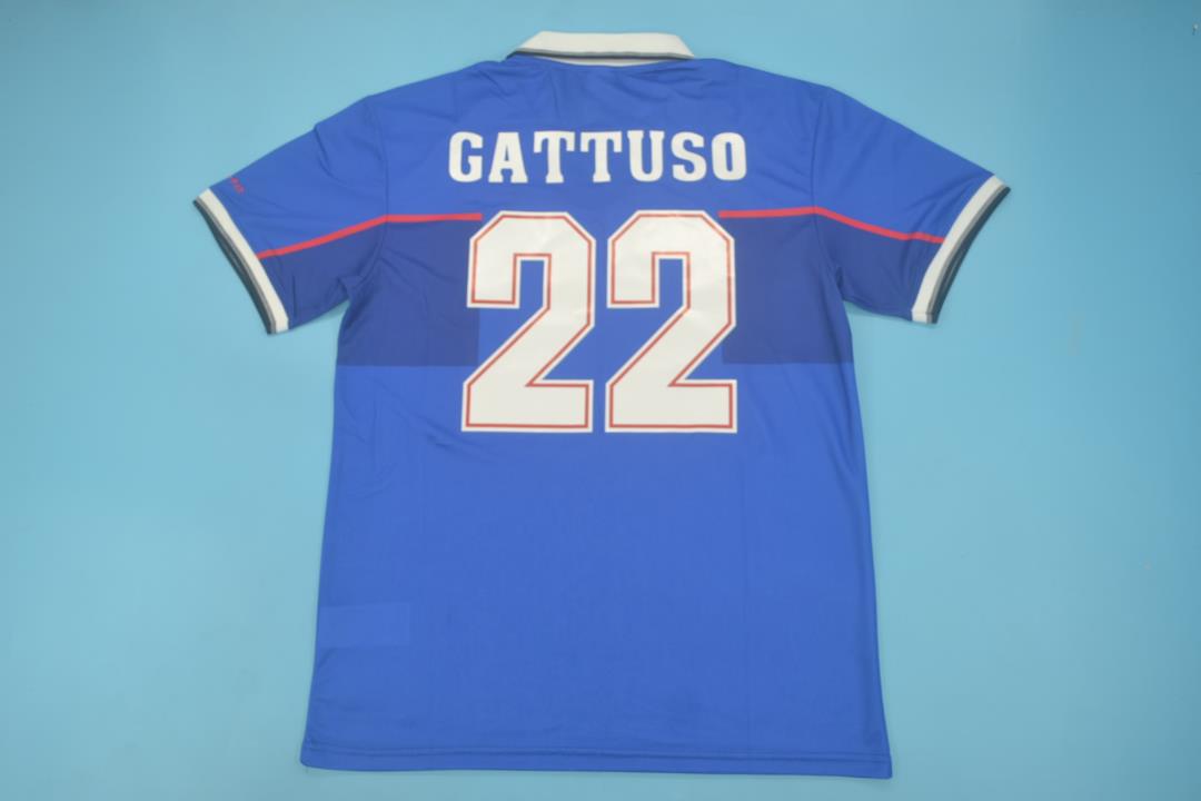 Glasgow Rangers 1997-1999 Home Short Sleeve Football Shirt [As worn by B.  Laudrup, Gascoigne & Gattuso]