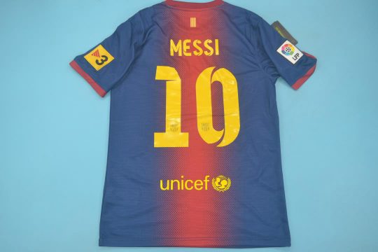 Messi Nameset, Barcelona 2012-2013 Home Short-Sleeve