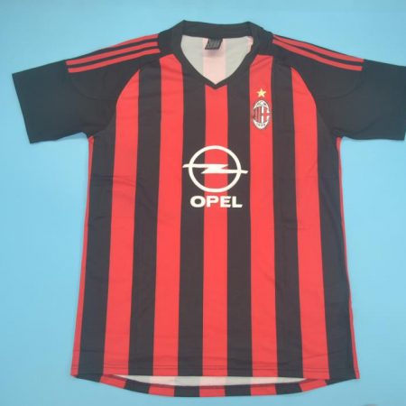 Shirt Front, AC Milan 2002-2003 Home Short-Sleeve