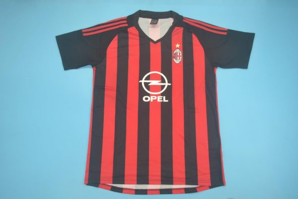 Shirt Front, AC Milan 2002-2003 Home Short-Sleeve