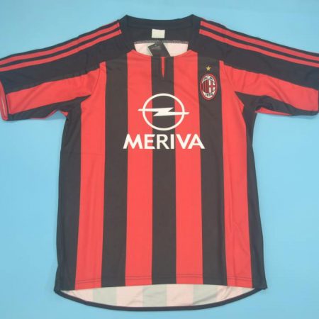 Shirt Front, AC Milan 2003-2004 Home Short-Sleeve