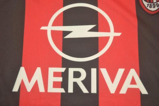 Shirt Meriva Logo, AC Milan 2003-2004 Home Short-Sleeve