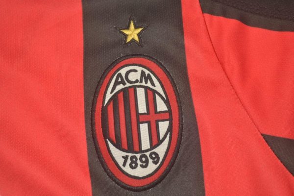 Shirt AC Milan Logo, AC Milan 2003-2004 Home Short-Sleeve