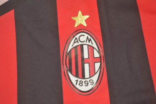 Shirt AC Milan Sign, AC Milan 2002-2003 Home Short-Sleeve