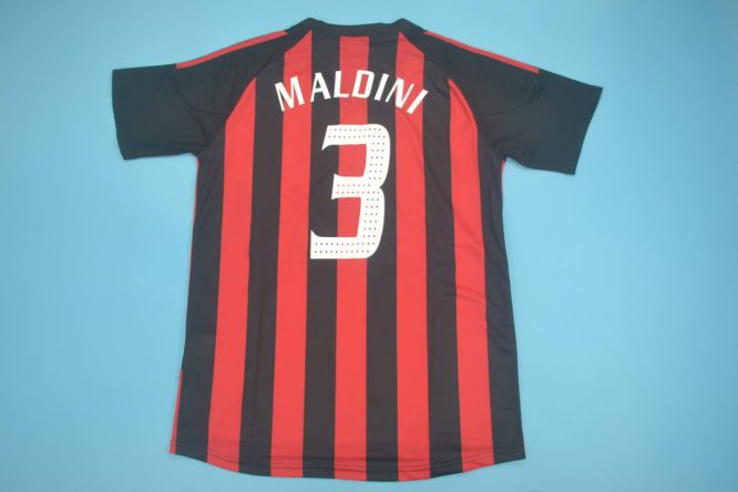 Maldini Nameset, AC Milan 2002-2003 Home Short-Sleeve