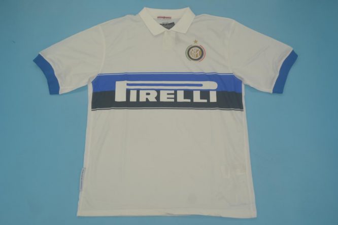 Shirt Front, Inter Milan 2009-2010 Away White Short-Sleeve Kit
