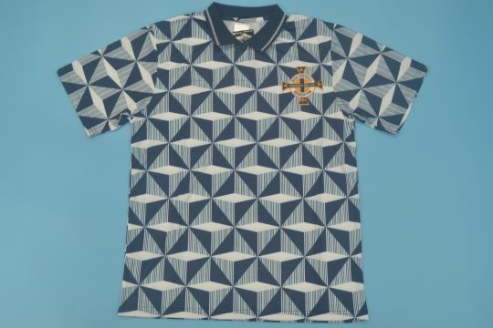 Shirt Front, Northern Ireland 1990-1993 Away Short-Sleeve