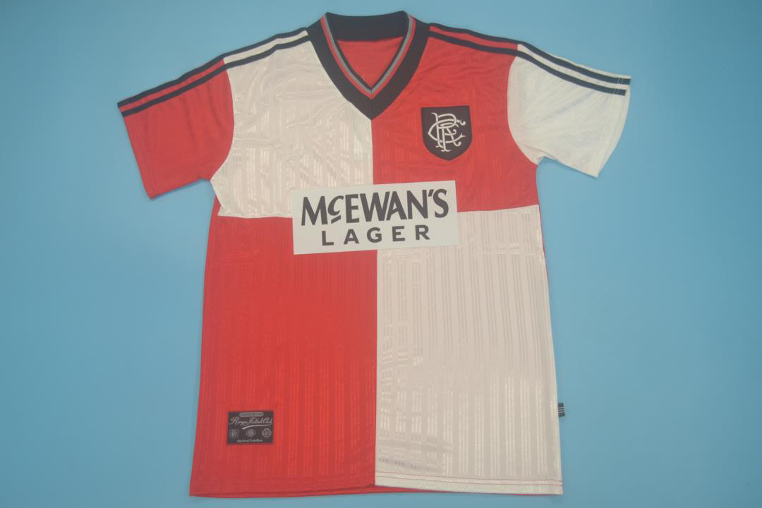 Retro 1995/96 Glasgow Rangers Away Soccer Jersey
