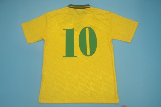#10 Nameset, Brazil 1991-1993 Home Short-Sleeve