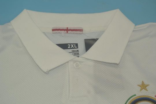 Shirt Collar Front, Inter Milan 2009-2010 Away White Short-Sleeve Kit