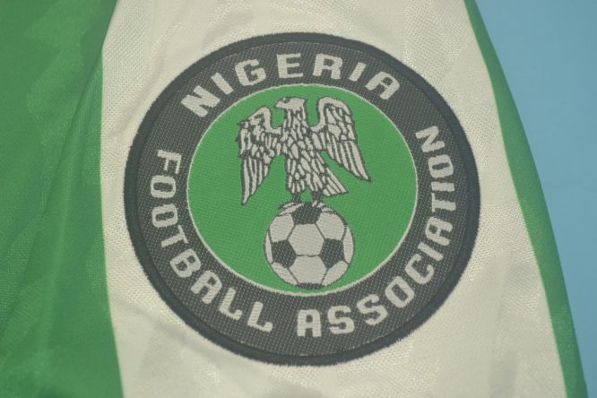Nigeria Sleeve Logo, Nigeria 1996-1998 Home Short-Sleeve