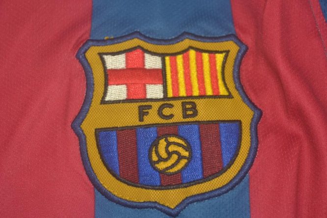 Shirt Barcelona Logo, Barcelona 2005-2006 Home UCL Final Long-Sleeve